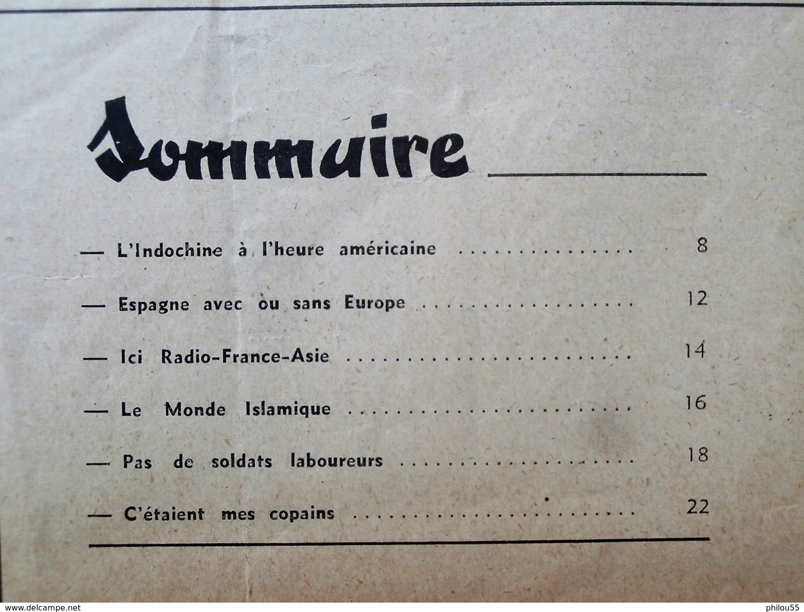 Revue "Combattant D INDOCHINE" N°41   1955