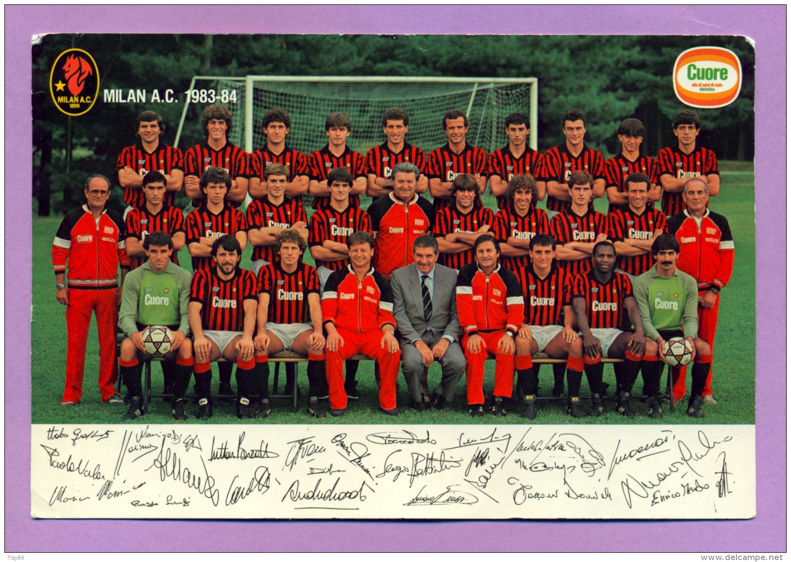 Foto MILAN A.C.  1983-84 - Altri & Non Classificati