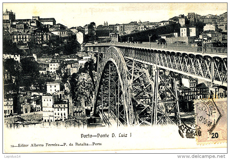 AF 223  / C P A  - PORTUGAL-  PORTO - PONTE D. LUIZ - Porto