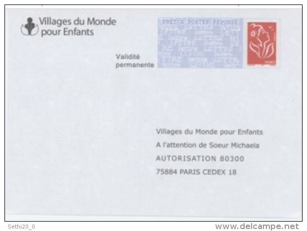 France PAP Réponse Lamouche 06P338 Village Du Monde Pour Enfants - Prêts-à-poster: Réponse /Lamouche
