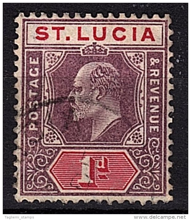 St Lucia, 1904, SG 67, Used (Wmk Mult Crown CA) - Ste Lucie (...-1978)