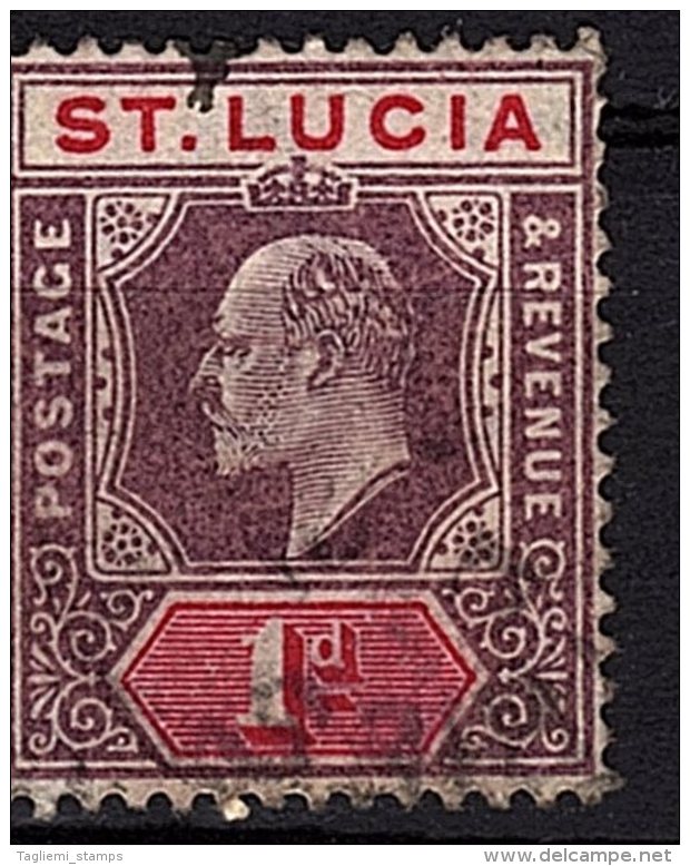 St Lucia, 1904, SG 67, Used (Wmk Mult Crown CA) - Ste Lucie (...-1978)