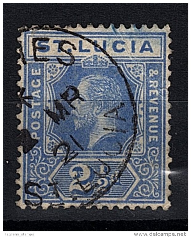 St Lucia, 1912, SG 81, Used (Wmk Mult Crown CA) - St.Lucia (...-1978)