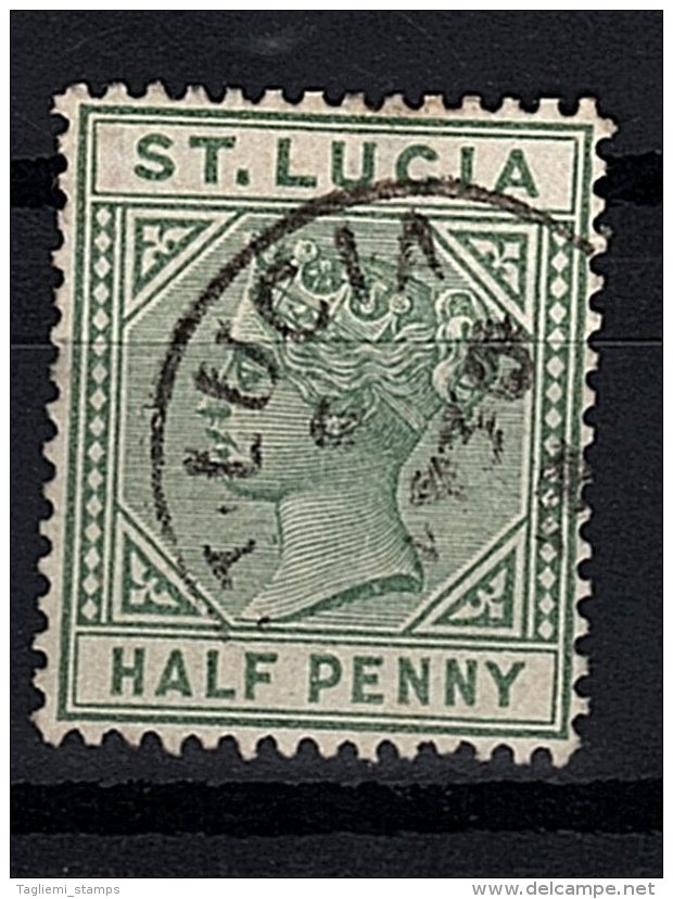 St Lucia, 1891, SG 43, Used, Die II - Ste Lucie (...-1978)