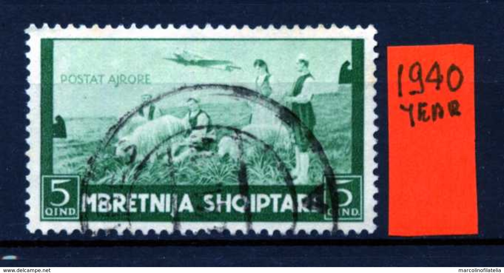 ALBANIA - SHQYPTARE - Year 1940 - Usato -used. - Albania