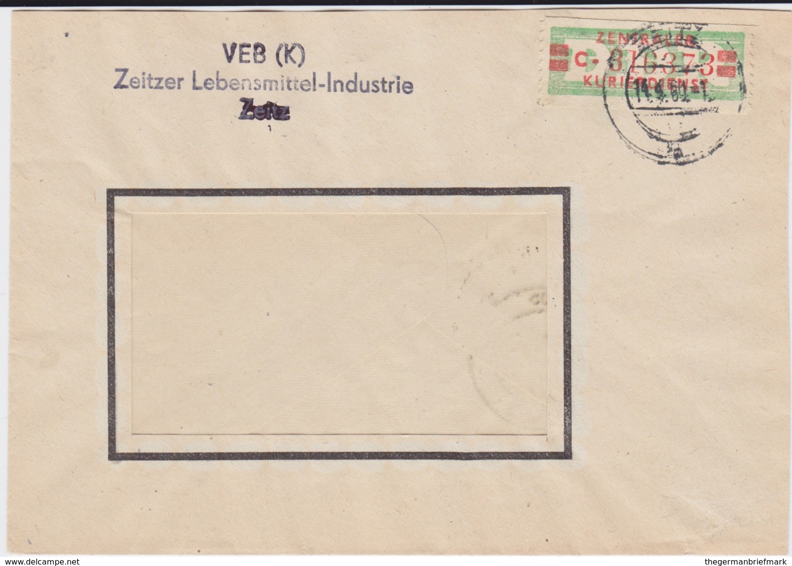 DDR Dienst B ZKD Mi 31 A I EF Bf Zeitz Sachsen-Anhalt 1960 - Sonstige & Ohne Zuordnung