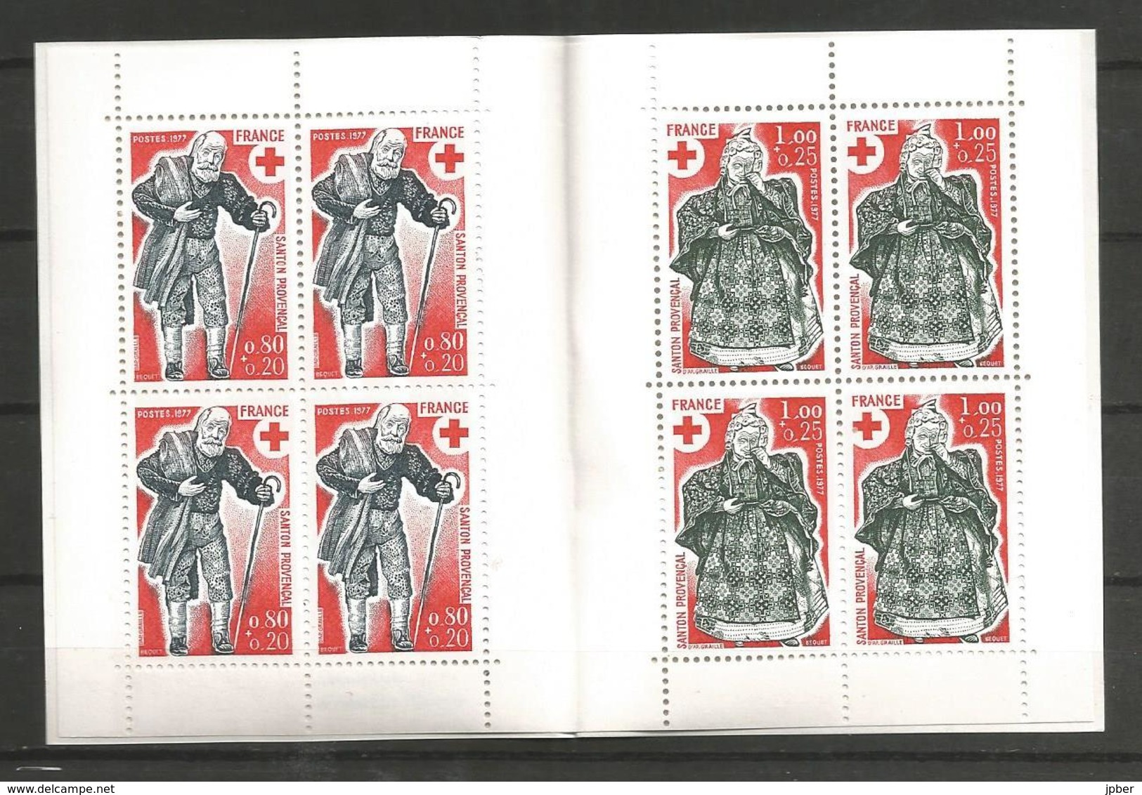 France - F5-035 - Carnet N° 2026 Croix-Rouge - Santon Provencal - Croce Rossa