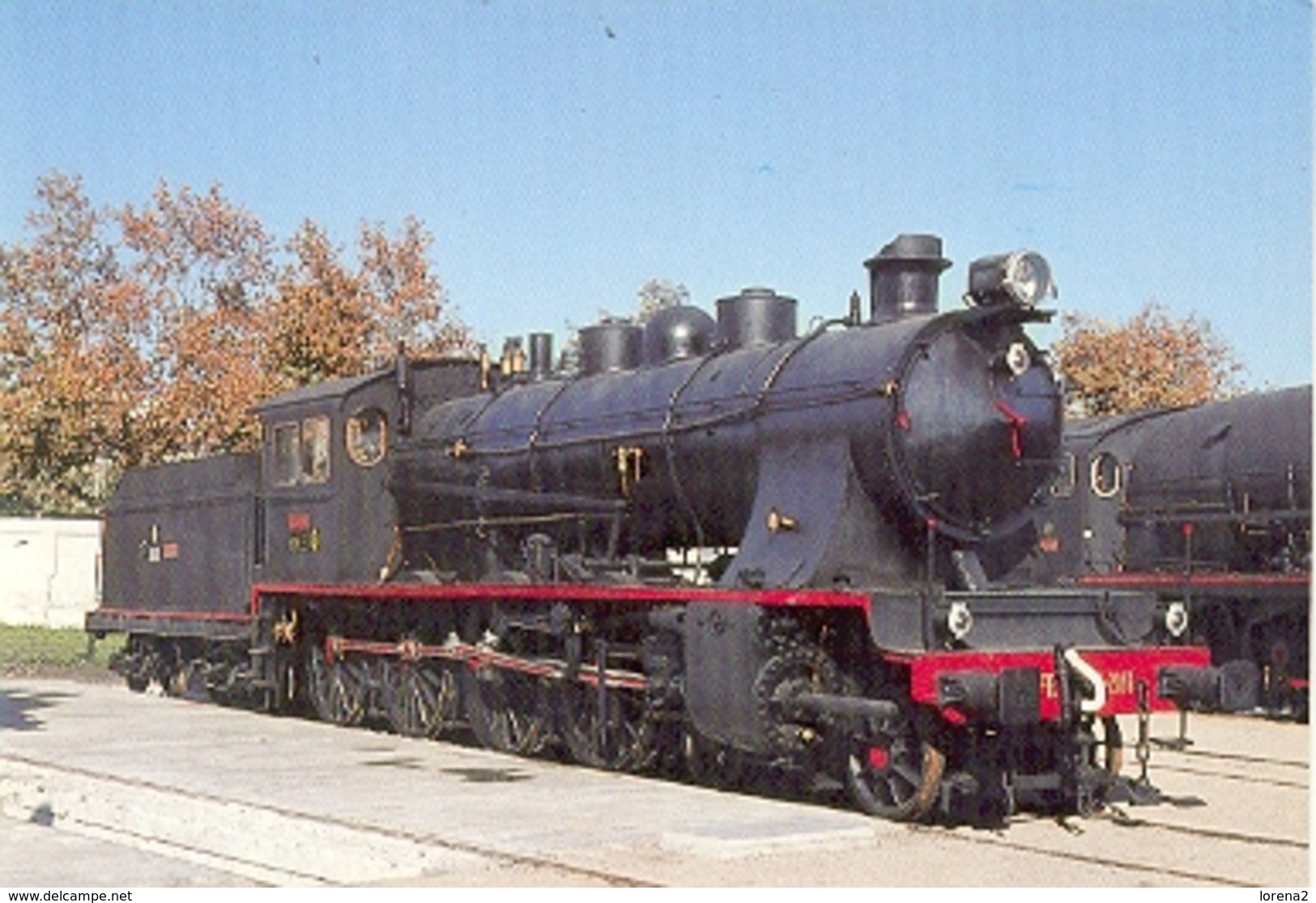 Postal Locomotora De Vapor. Serie 240-2071/2074. Vilanova I La Geltrú.  (ref. 7f-1697) - Trenes