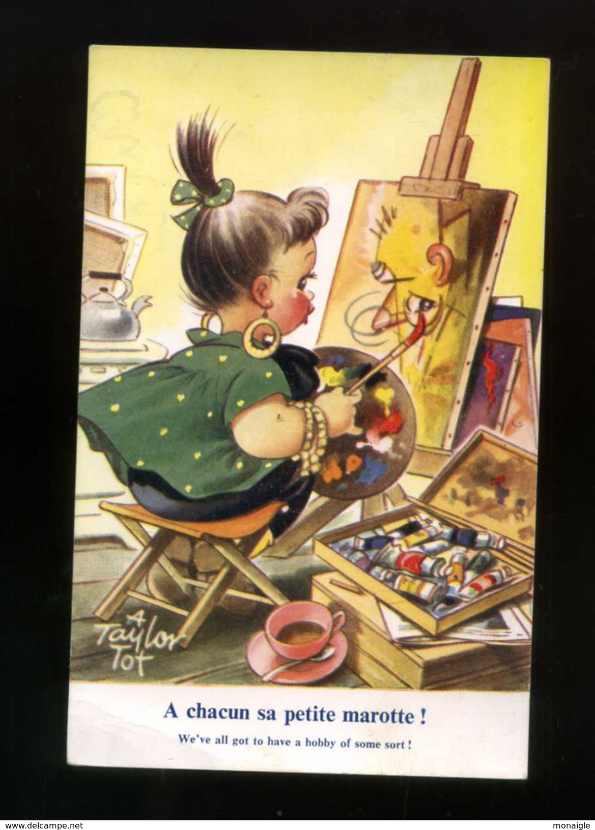 Humour Anglais, Illustrateur Taylor, Enfant, Peintre, A Chacun Sa Petite Marotte - Chevalet Peinture K 215 Bamforth - Taylor