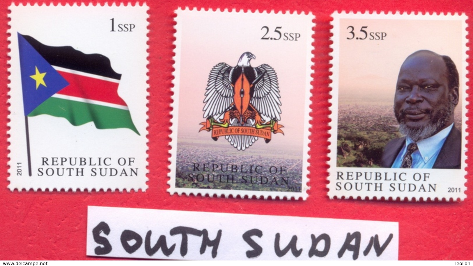 SOUTH SUDAN = MNH Complete 1st Set South Sudan, Including The Withdrawn 2.5 SSP = SOUDAN Du Sud Südsudan - Zuid-Soedan