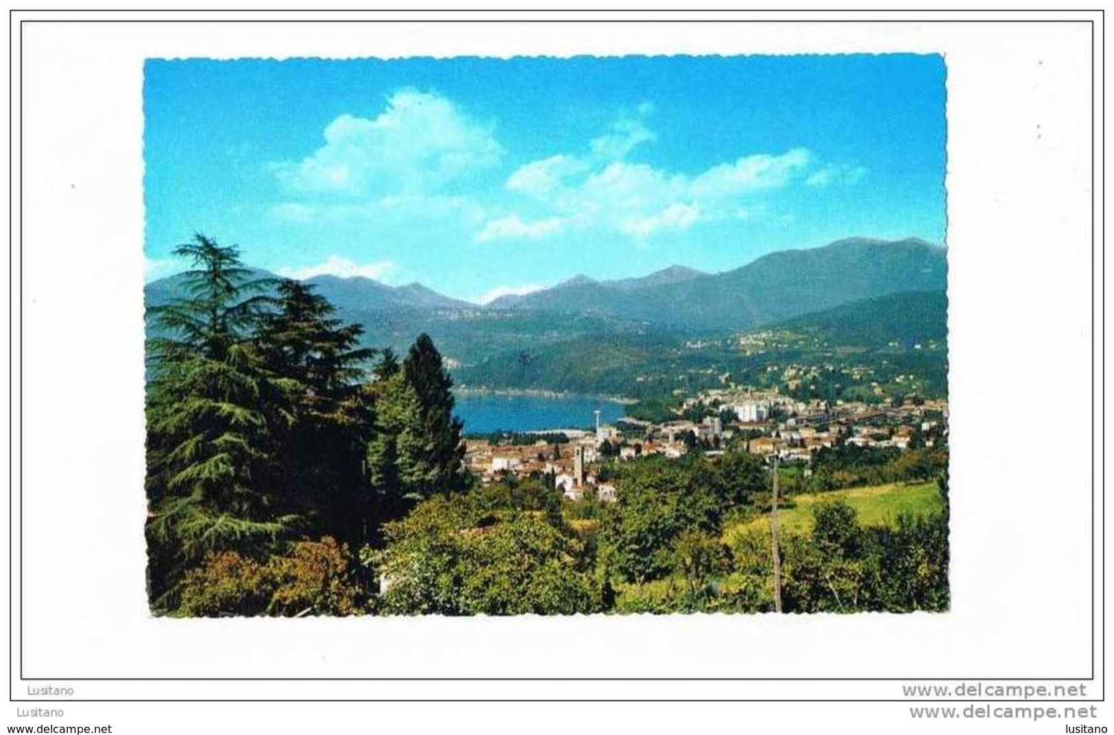 Lago Maggiore - Luino - Panorama - Stamp Timbre - Italy ( 2 Scans ) - Luino