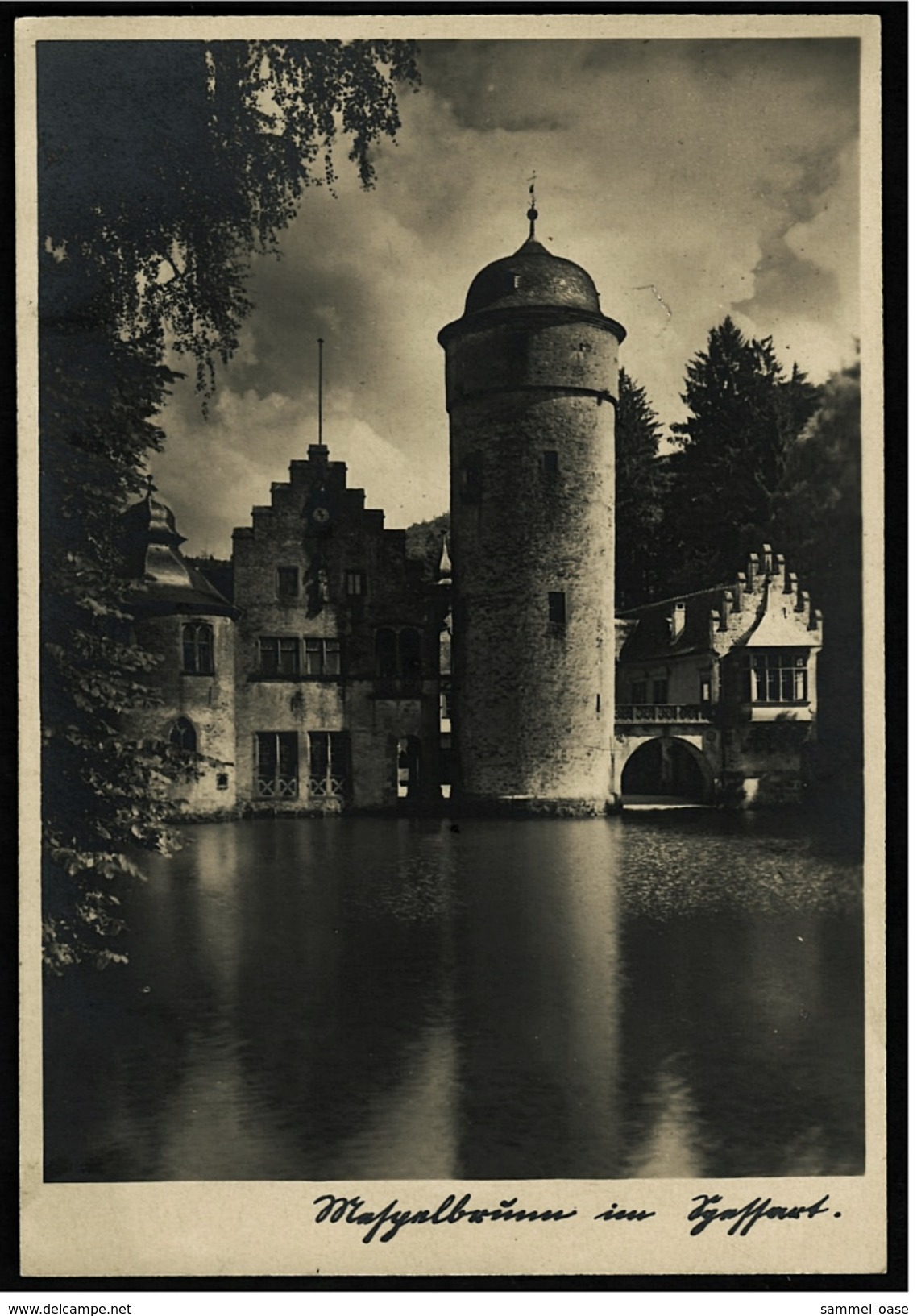 Wasserschloss / Schloß Mespelbrunn Im Spessart  -  Ansichtskarte Ca.1940    (6891) - Aschaffenburg