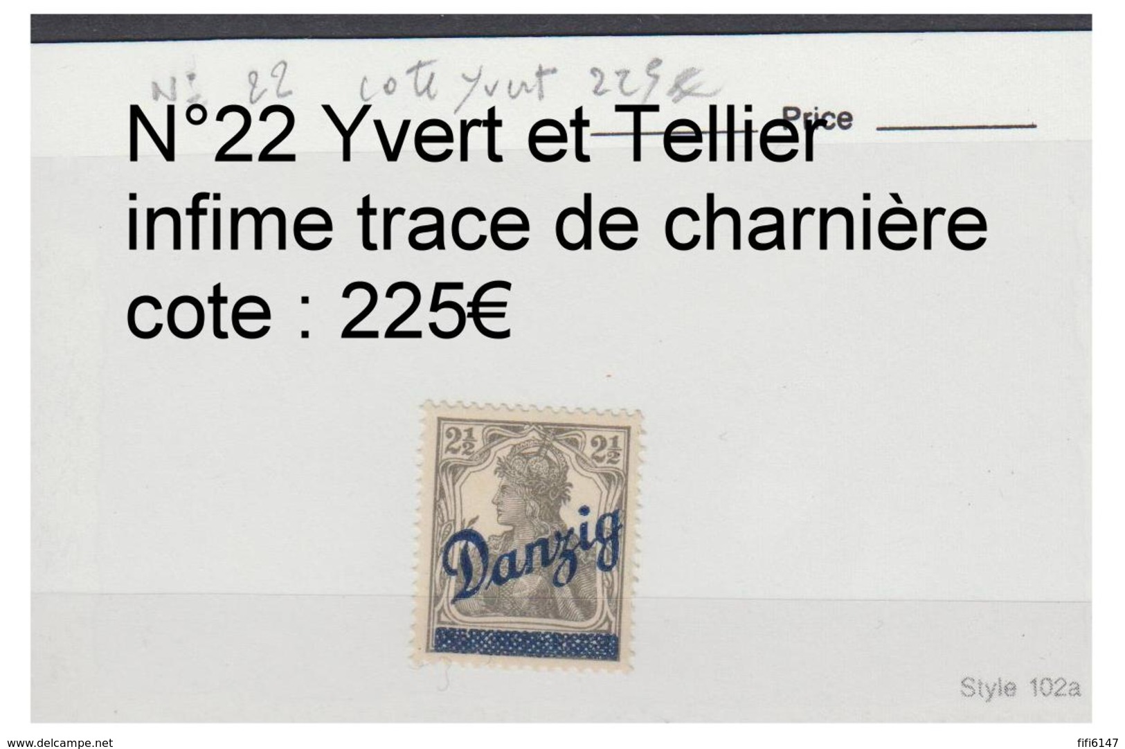 ALLEMAGNE -- DANTZIG -- LOT DE 24 TIMBRES --NEUF ET OBLITERES -- - Ungebraucht