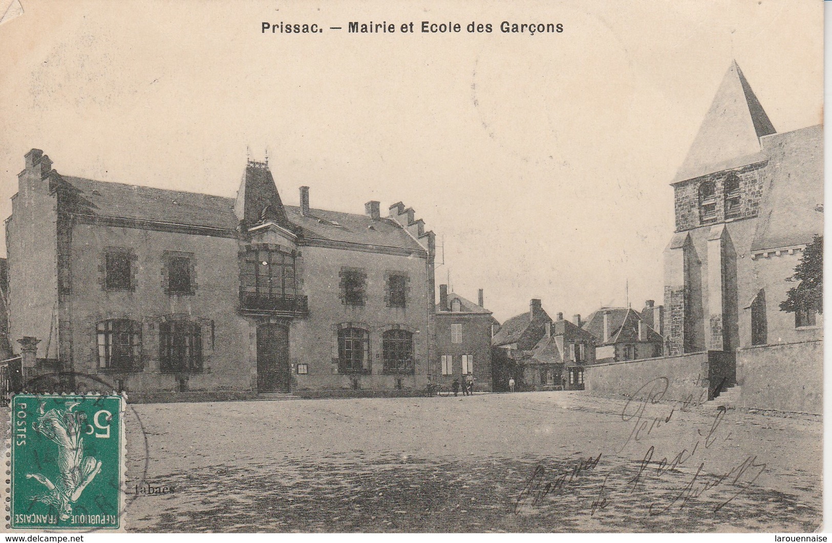 36 - PRISSAC - Mairie Et Ecole Des Garçons - Autres & Non Classés