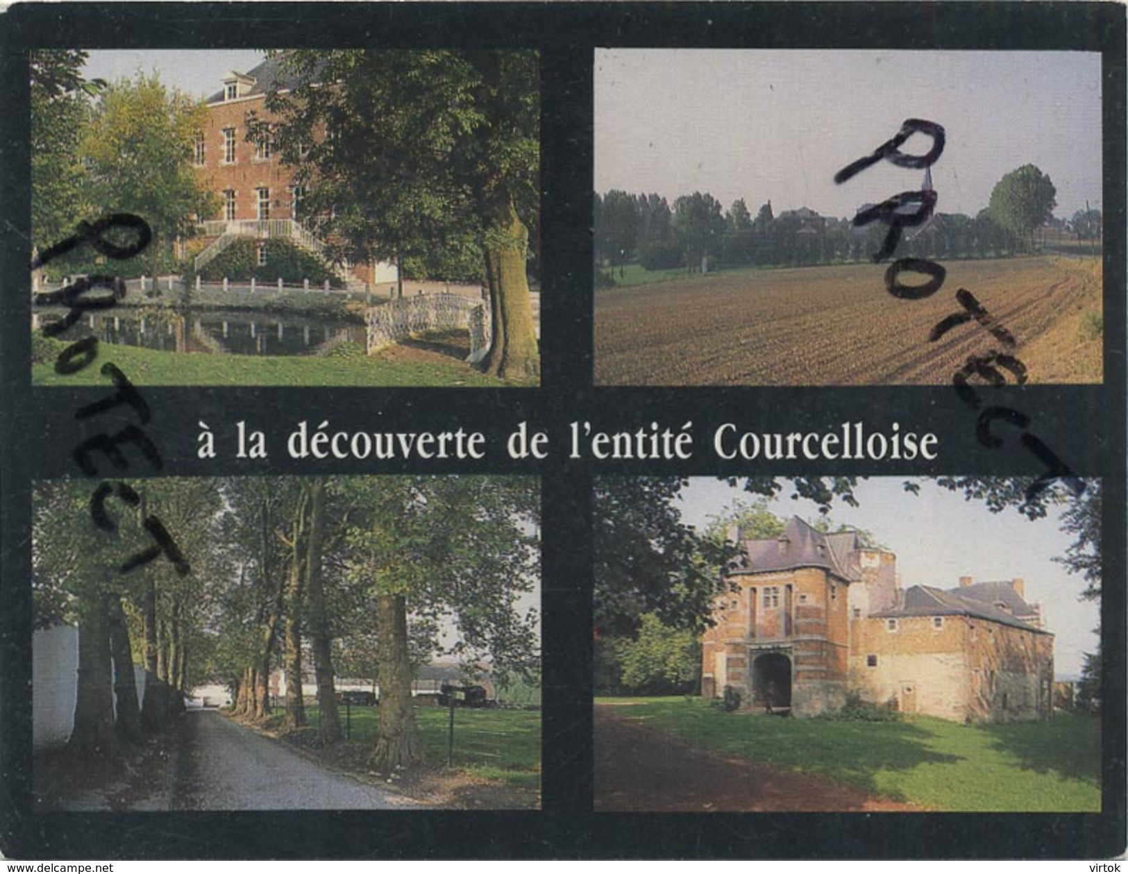 Courcelles : Chateau Rianwelz,Souvret,Gouy Lez Pieton , Chateau De Trazeghies    (  Grand Format )  Mozaik - Courcelles