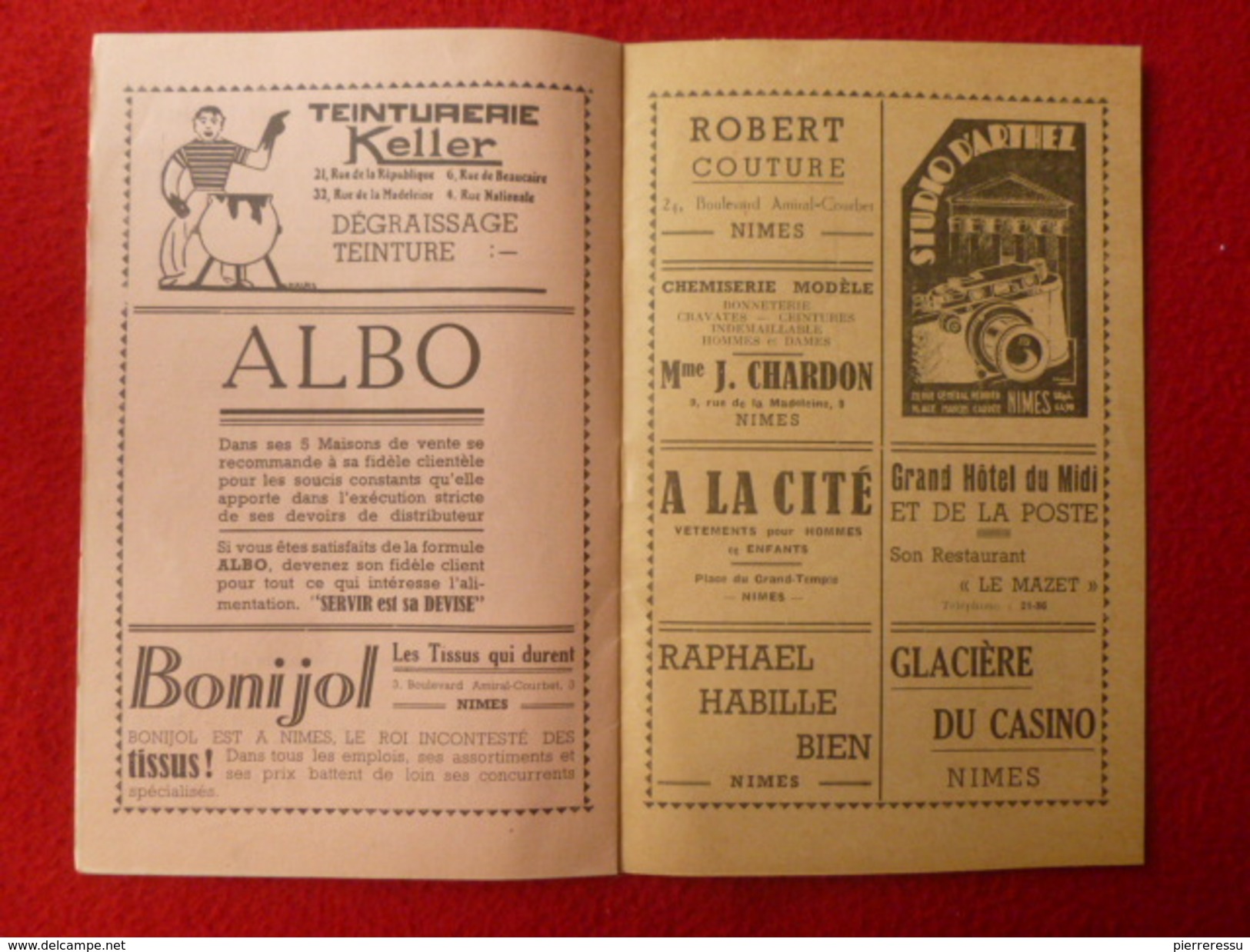 NIMES PROGRAMME OPERA MUNICIPAL L ESTRAMBORD ORCHESTRE JAZZ 1941