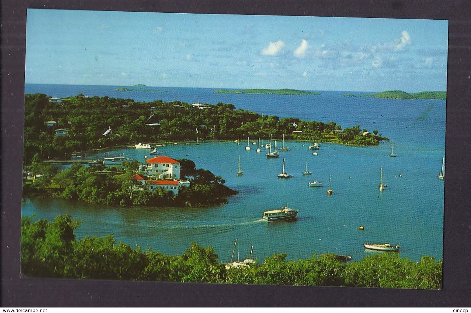 CPSM U.S. VIRGIN ISLANDS - ST. THOMAS - RED HOOK - Très Jolie Vue D'un Port + TB TIMBRE GRENADINES Verso - Vierges (Iles), Amér.