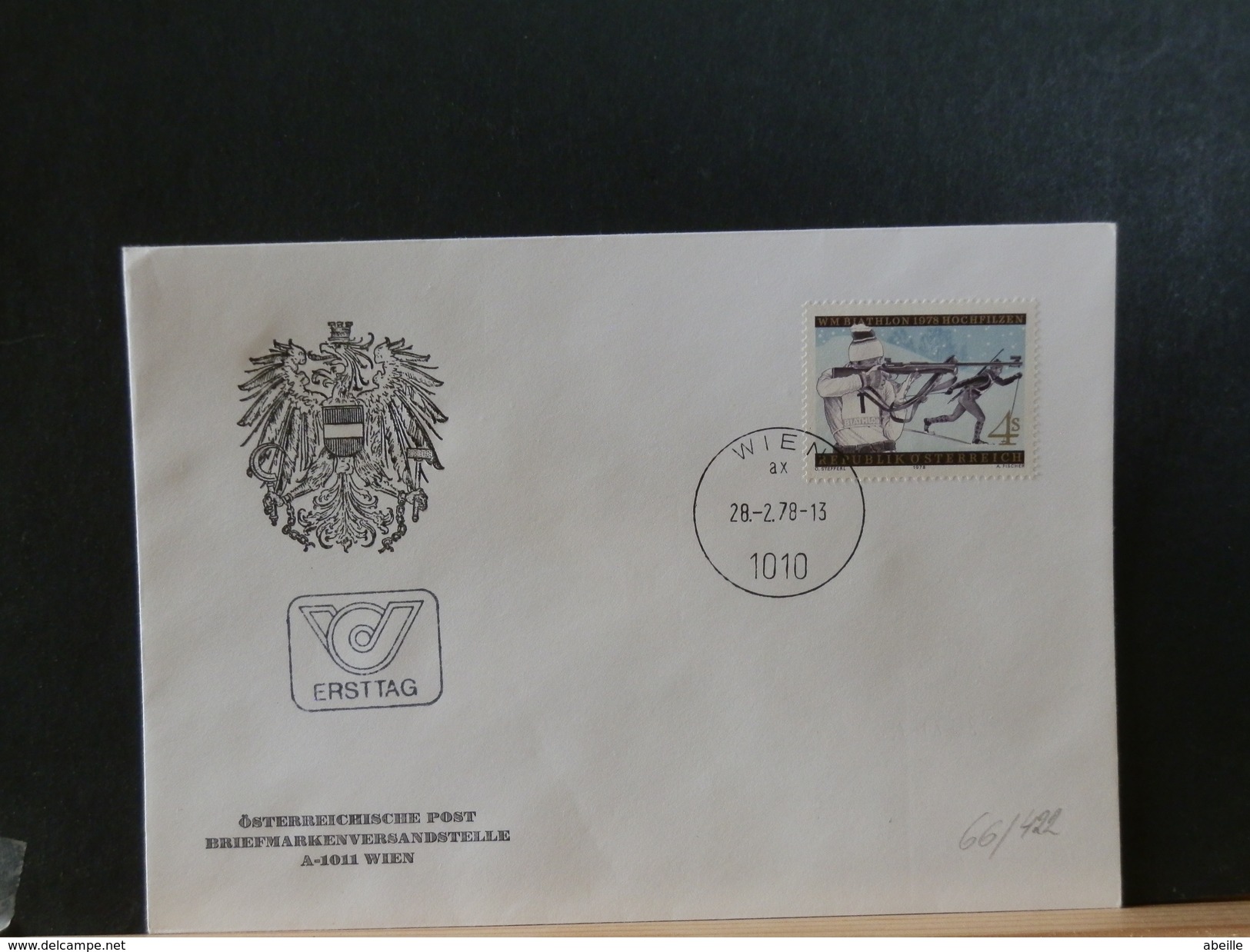 66/422 FDC  AUTRICHE - Waffenschiessen