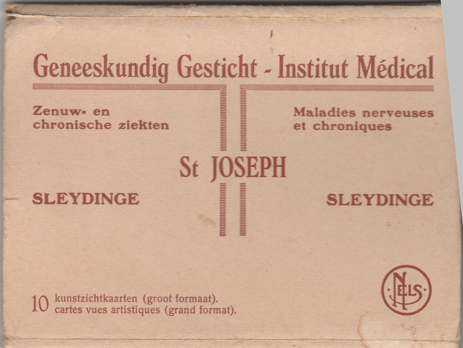 Sleidingen Sleydinge ,(Evergem),geneeskundig Gesticht ,,zenuw En Chronische Ziekten St Joseph,pochette De10 Cartes - Evergem