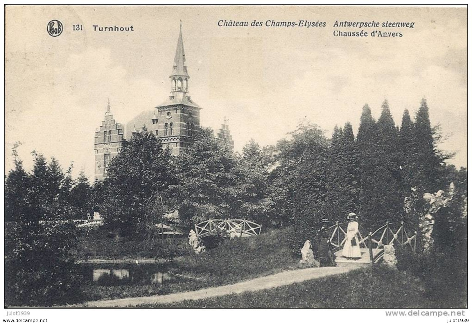 TURNHOUT ..-- Château Des Champs - Elysées . 1923 Vers BRUXELLES ( Mr R. HUYBERECHTS ) . Voir Verso . - Turnhout