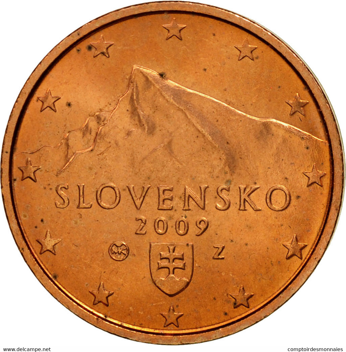 Slovaquie, 2 Euro Cent, 2009, SPL, Copper Plated Steel, KM:96 - Slovakia