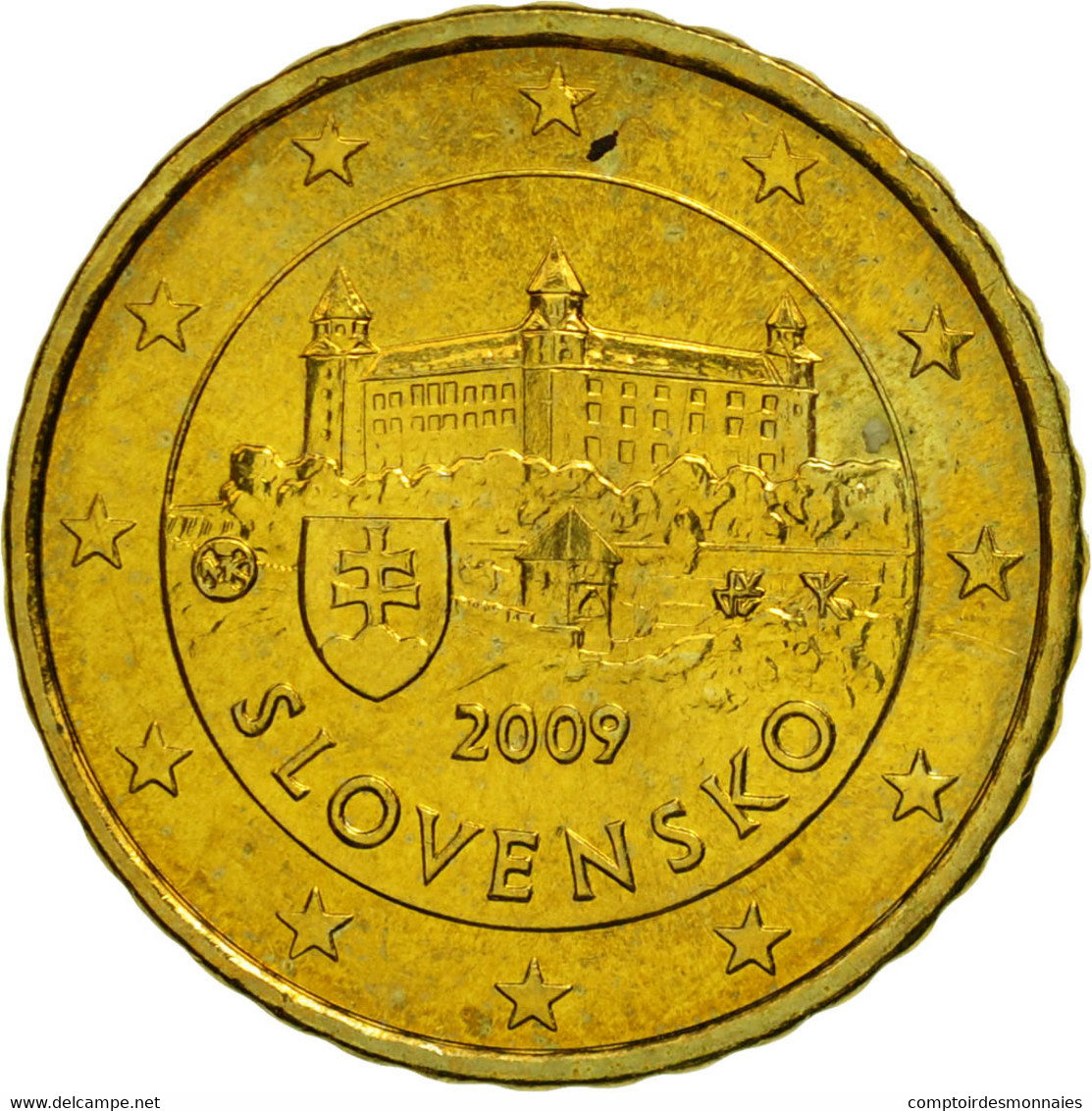 Slovaquie, 10 Euro Cent, 2009, SPL, Laiton, KM:98 - Slovaquie