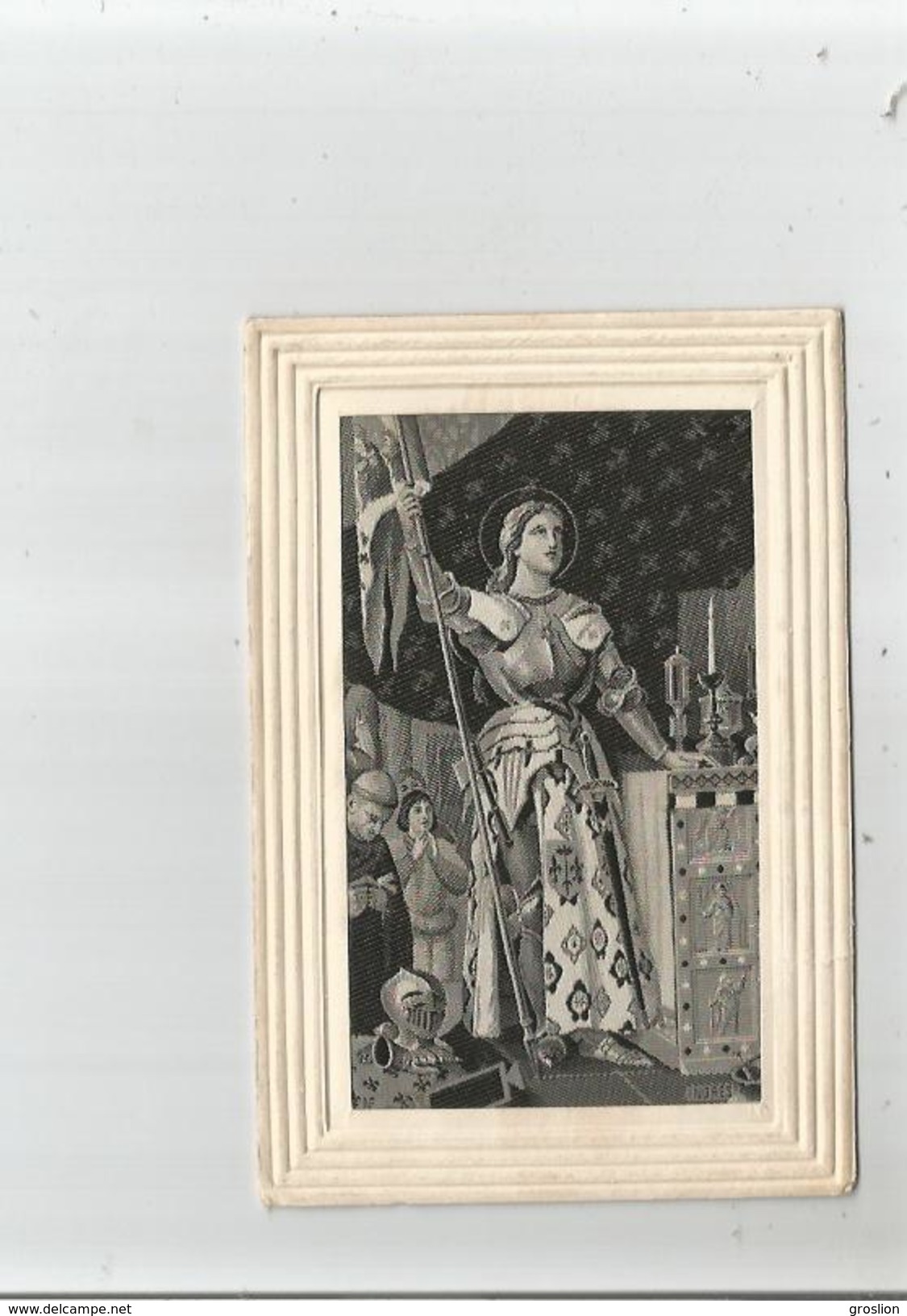 JEANNE D'ARC CARTE EN SOIE 1917 - Altri & Non Classificati