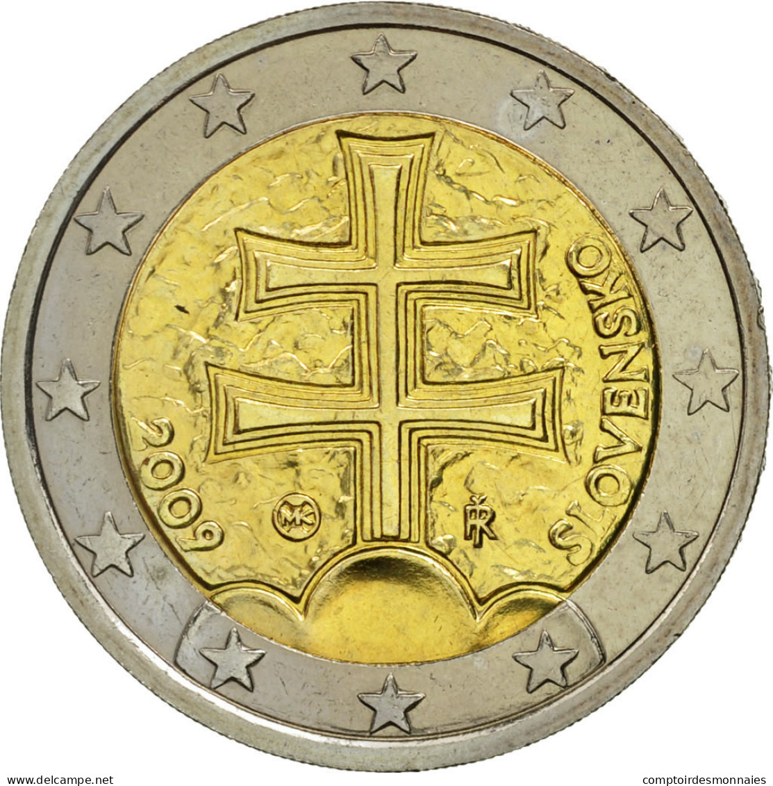Slovaquie, 2 Euro, 2009, SPL, Bi-Metallic, KM:102 - Slowakije
