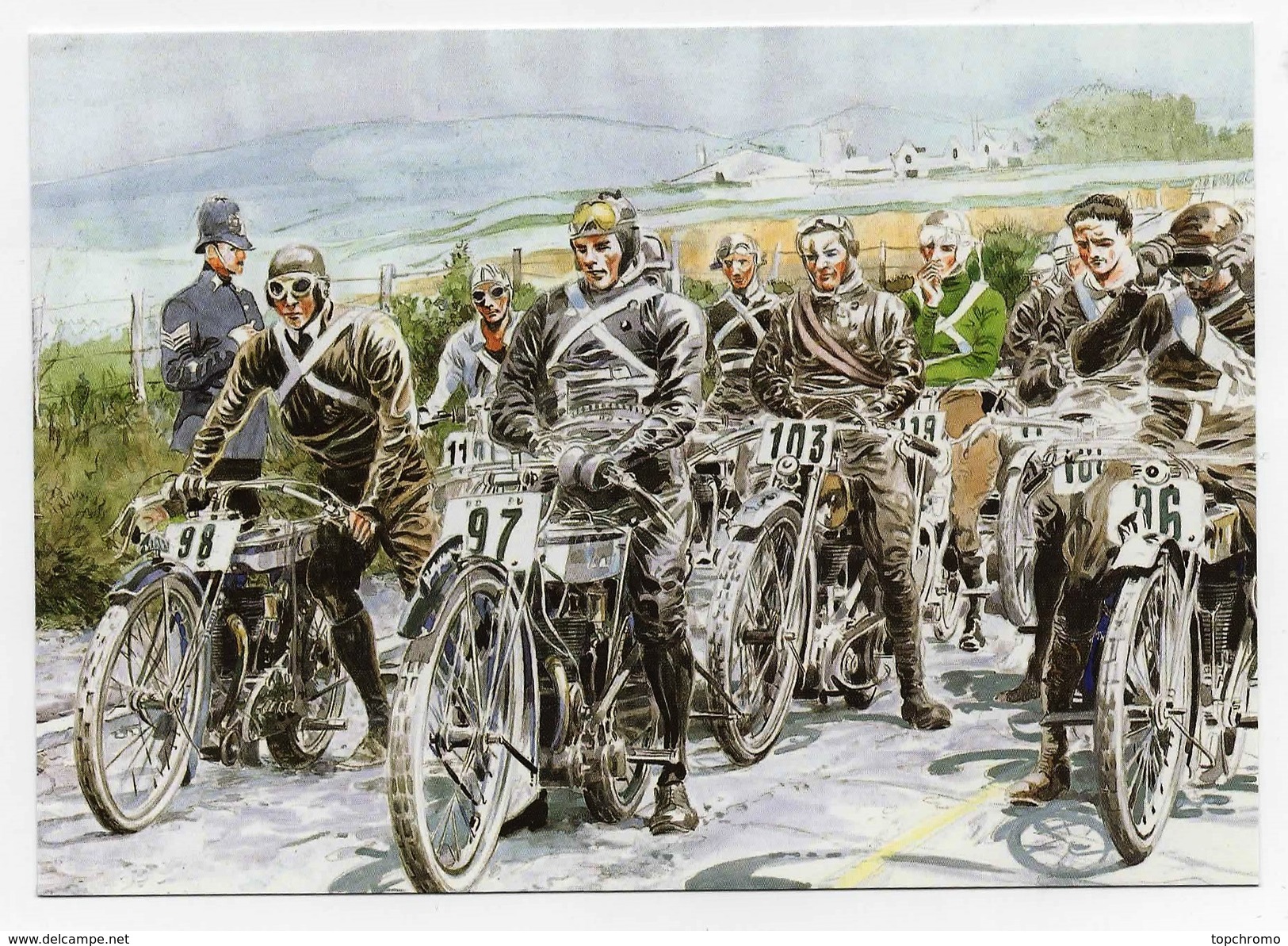 CARTE POSTALE Illustrateur Denis Sire Motos Motards Course Moto CPM - Altri & Non Classificati