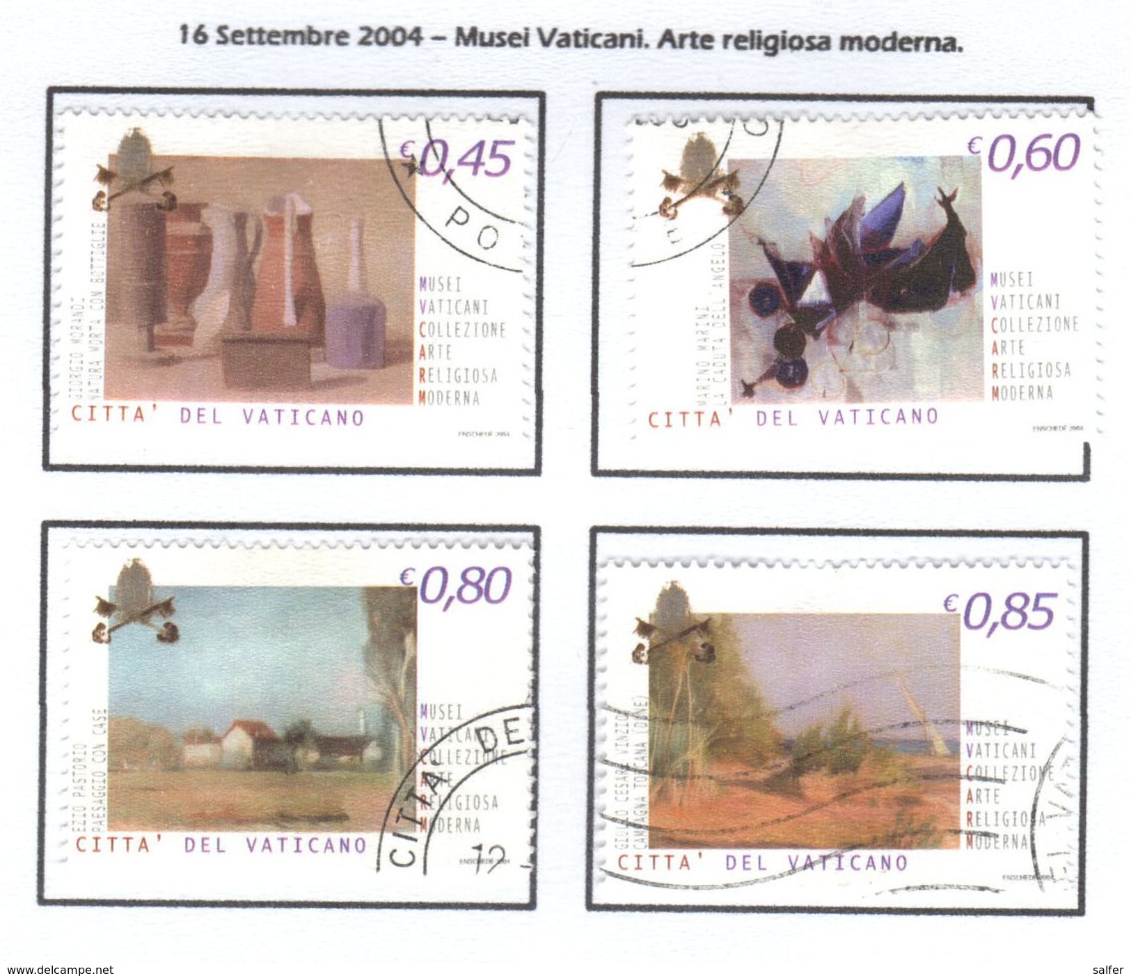 VATICANO / VATIKAN 2004  MUSEI VATICANI Serie  Usata / Used - Oblitérés