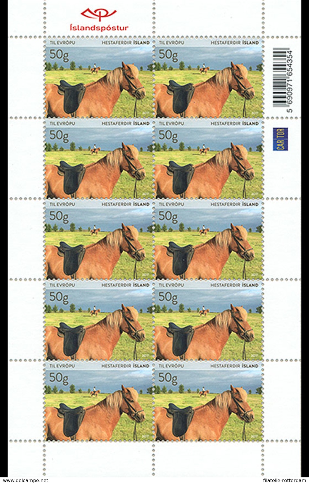IJsland / Iceland - Postfris / MNH - Sheet Toerisme 2017 - Unused Stamps
