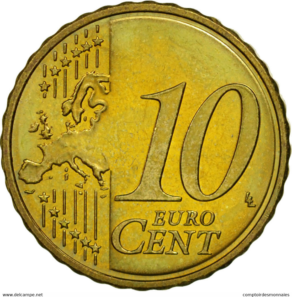 Slovénie, 10 Euro Cent, 2007, SPL, Laiton, KM:71 - Slovénie