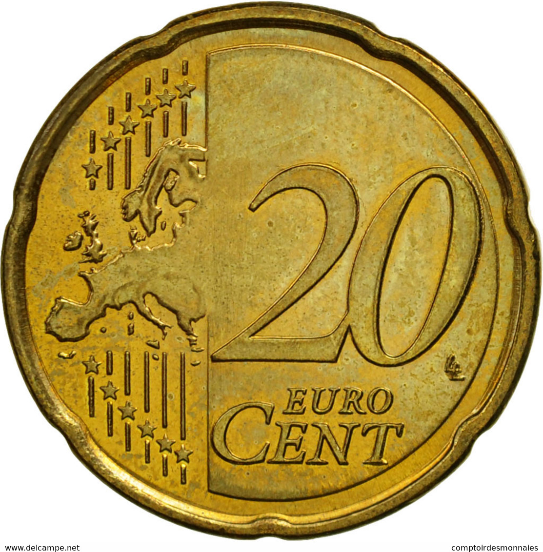Slovénie, 20 Euro Cent, 2007, SPL, Laiton, KM:72 - Slovenia