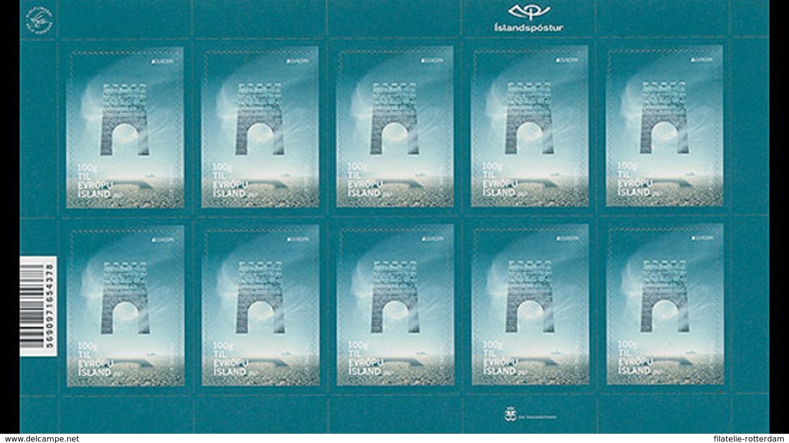 IJsland / Iceland - Postfris / MNH - Sheet Europa, Kastelen 2017 - Ongebruikt