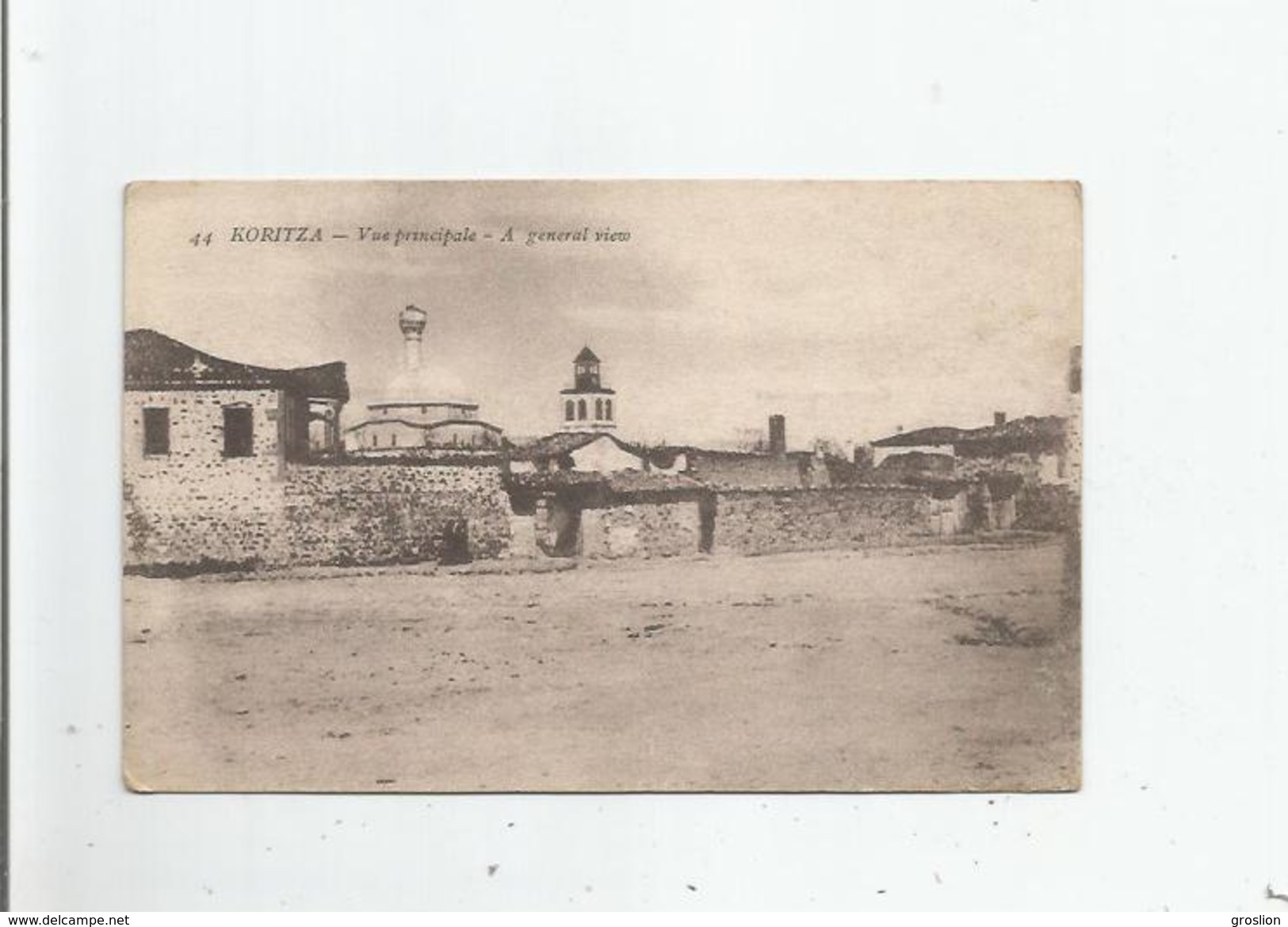 KORITZA (KORCE) ALBANIE VUE PRINCIPALE . A GENERAL VIEW - Albanie