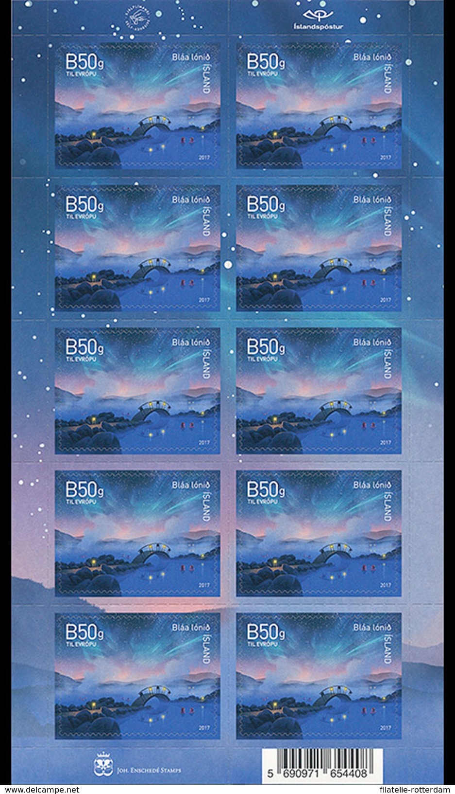 IJsland / Iceland - Postfris / MNH - Sheet Duurzaam Toerisme 2017 - Ungebraucht