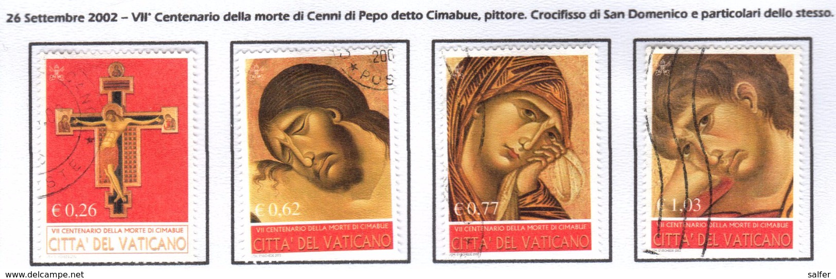 VATICANO / VATIKAN 2002  CIMABUE  Serie Usata / Used - Oblitérés