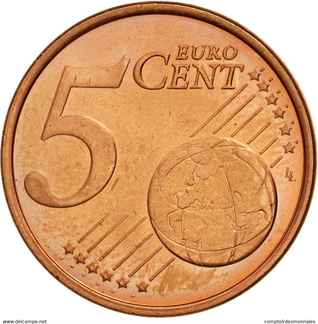 Chypre, 5 Euro Cent, 2008, SPL, Copper Plated Steel, KM:80 - Zypern