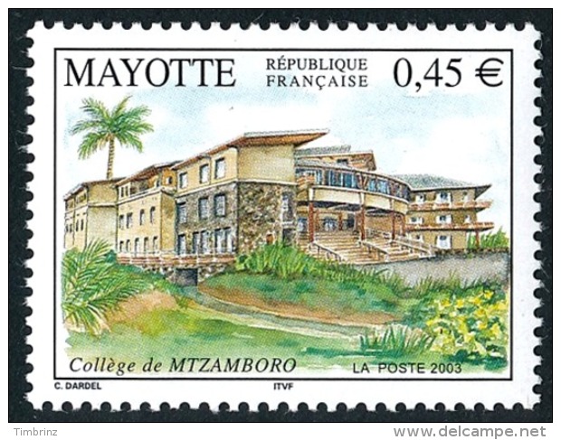 MAYOTTE 2003 - Yv. 146 **   Cote= 2,00 EUR - Collège De Mtzamboro  ..Réf.AFA22641 - Unused Stamps