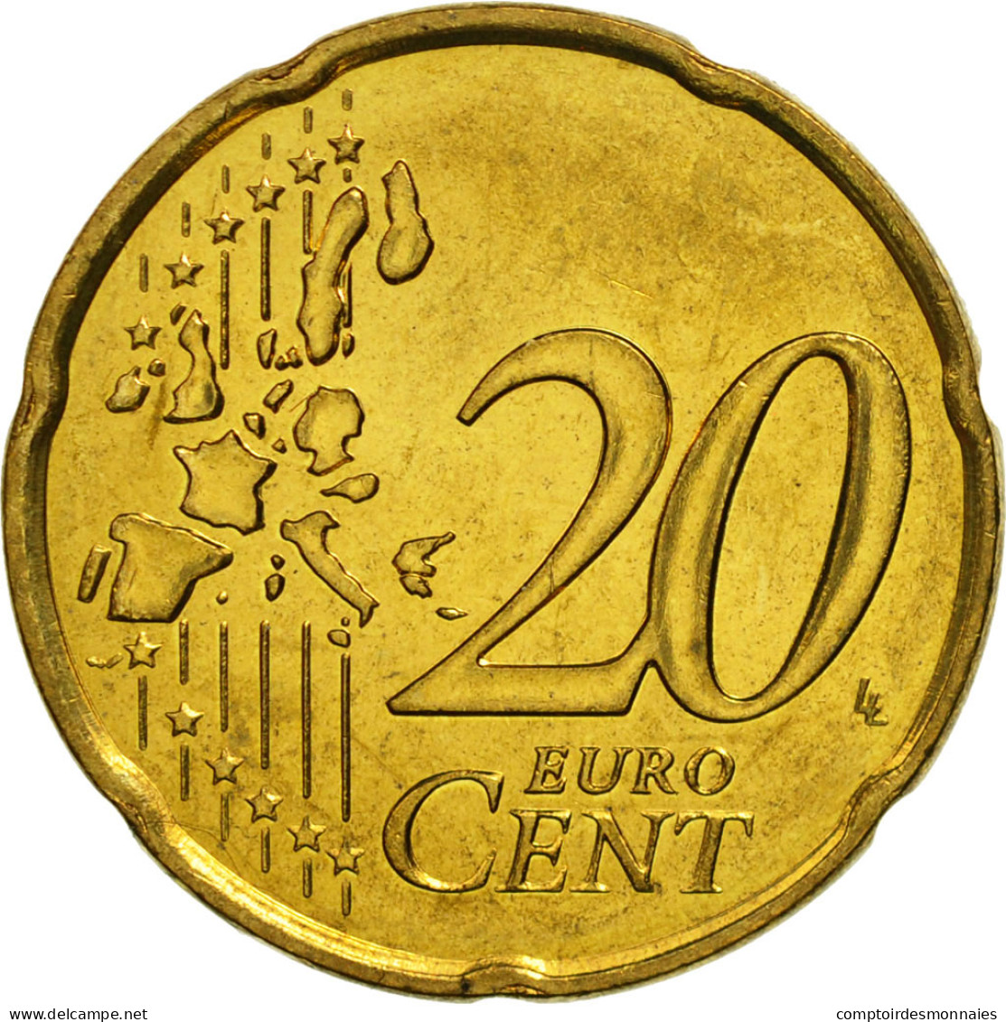 Monaco, 20 Euro Cent, 2001, SPL, Laiton, KM:171 - Monaco