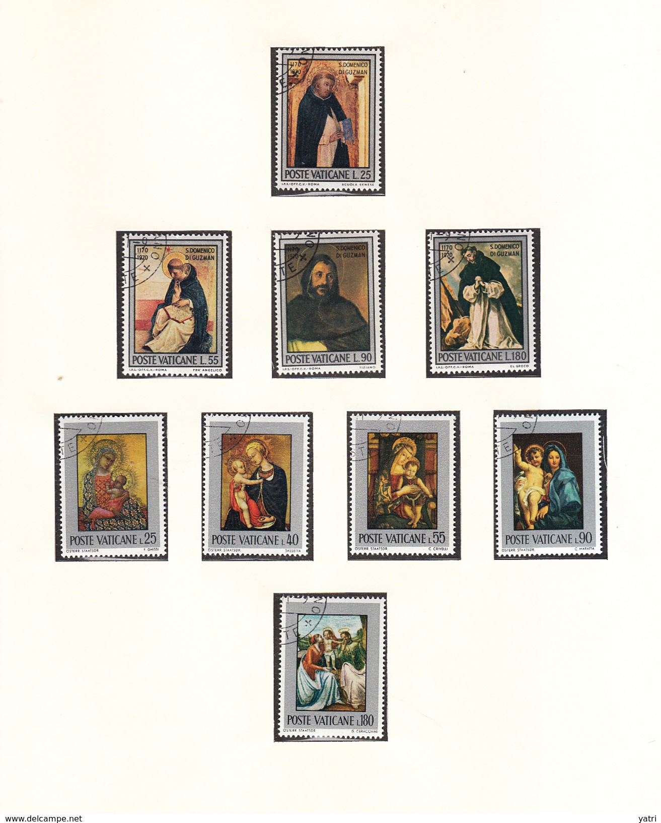 Vaticano - 1971 - Annata Completa | Complete Year Set (annullati) - Full Years