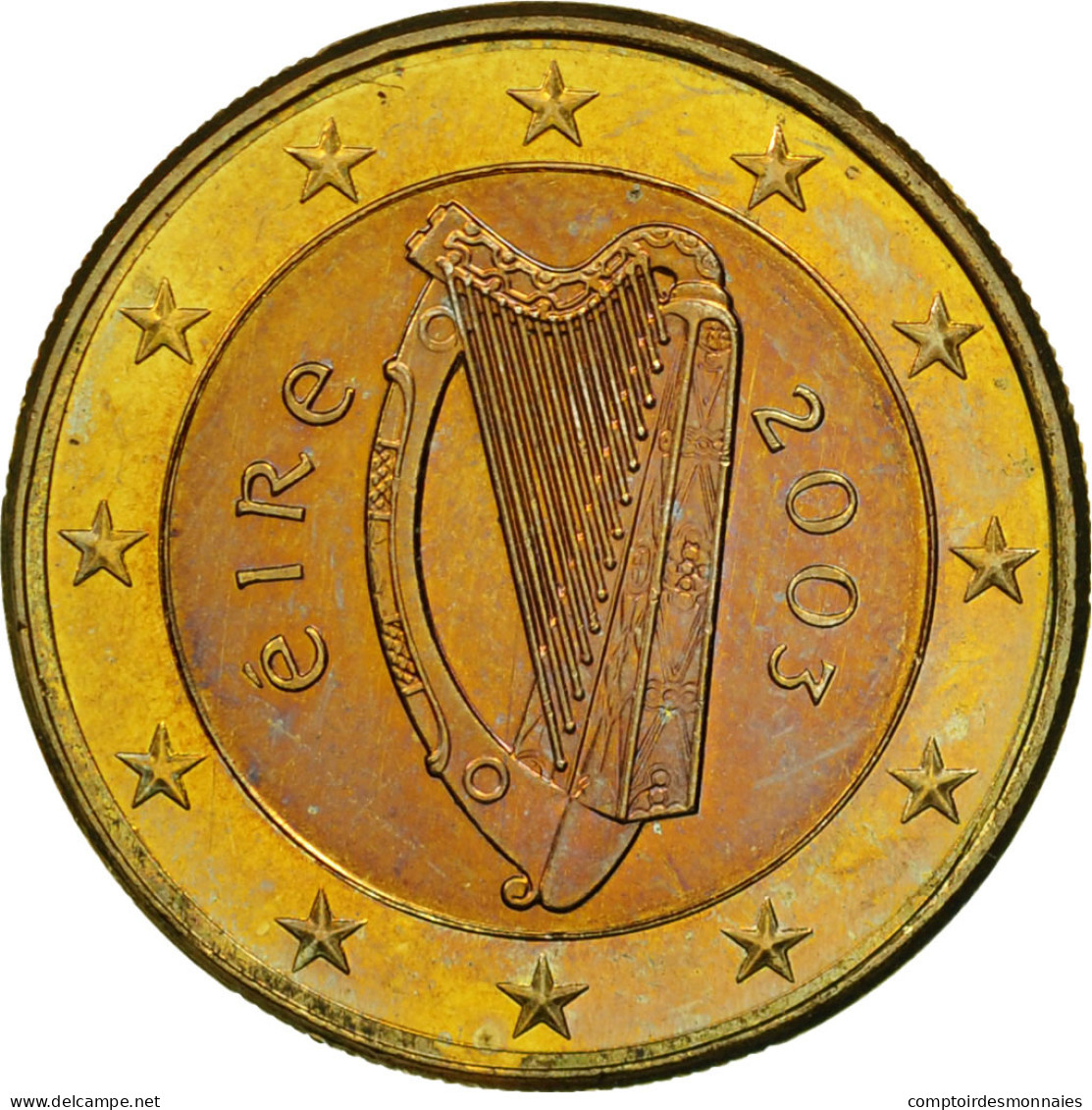 IRELAND REPUBLIC, Euro, 2003, SPL, Bi-Metallic, KM:38 - Irlanda