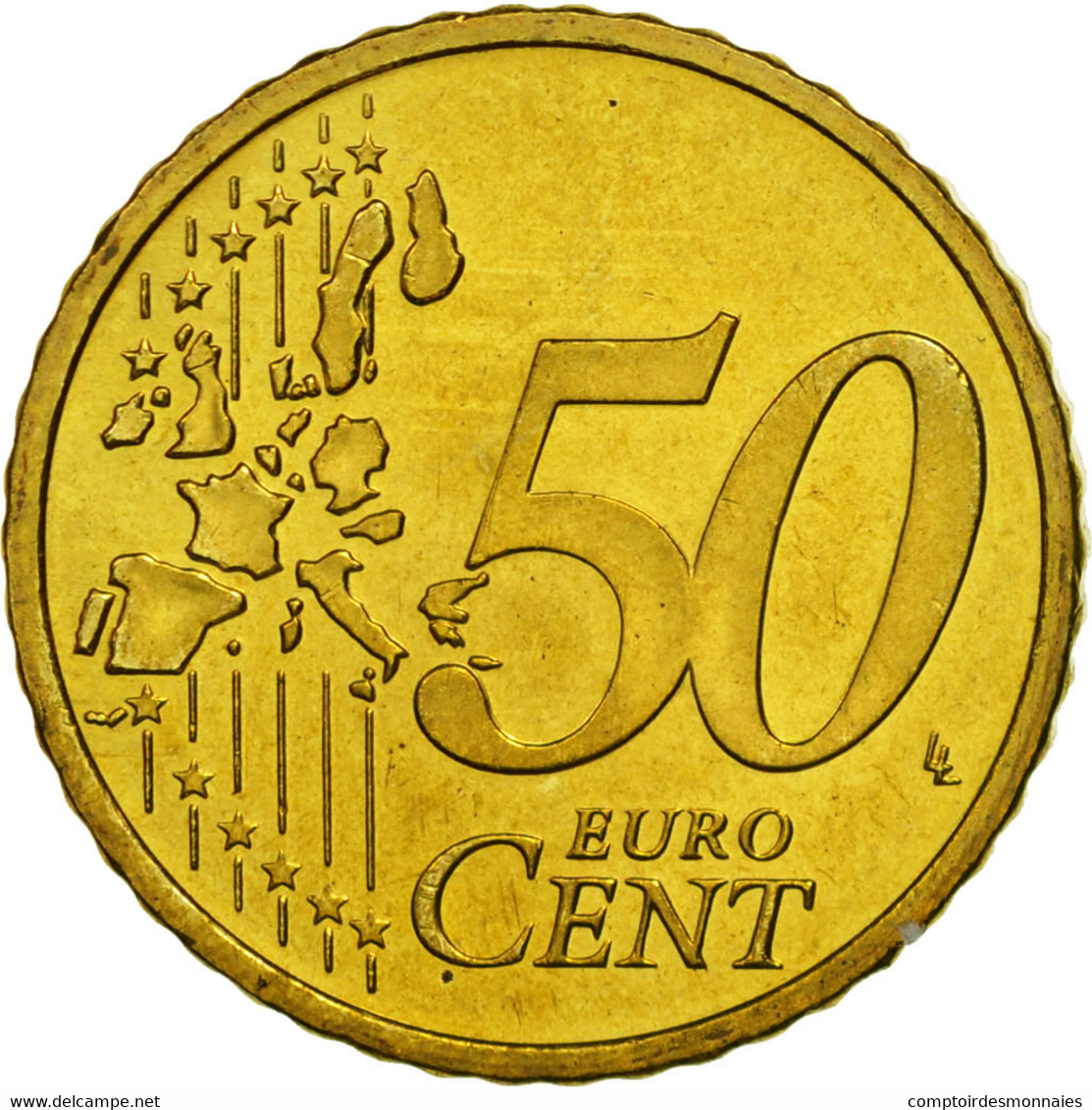 IRELAND REPUBLIC, 50 Euro Cent, 2003, SPL, Laiton, KM:37 - Irlanda