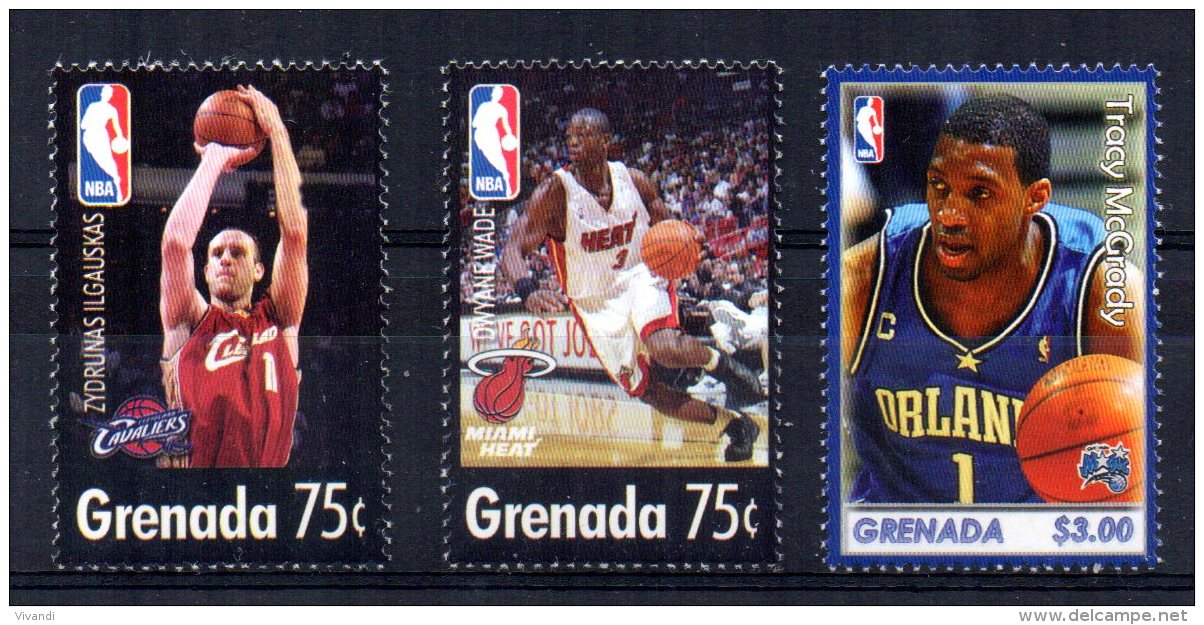 Grenada - 2005 - United States NBA Players (2nd Issue) - MNH - Grenade (1974-...)