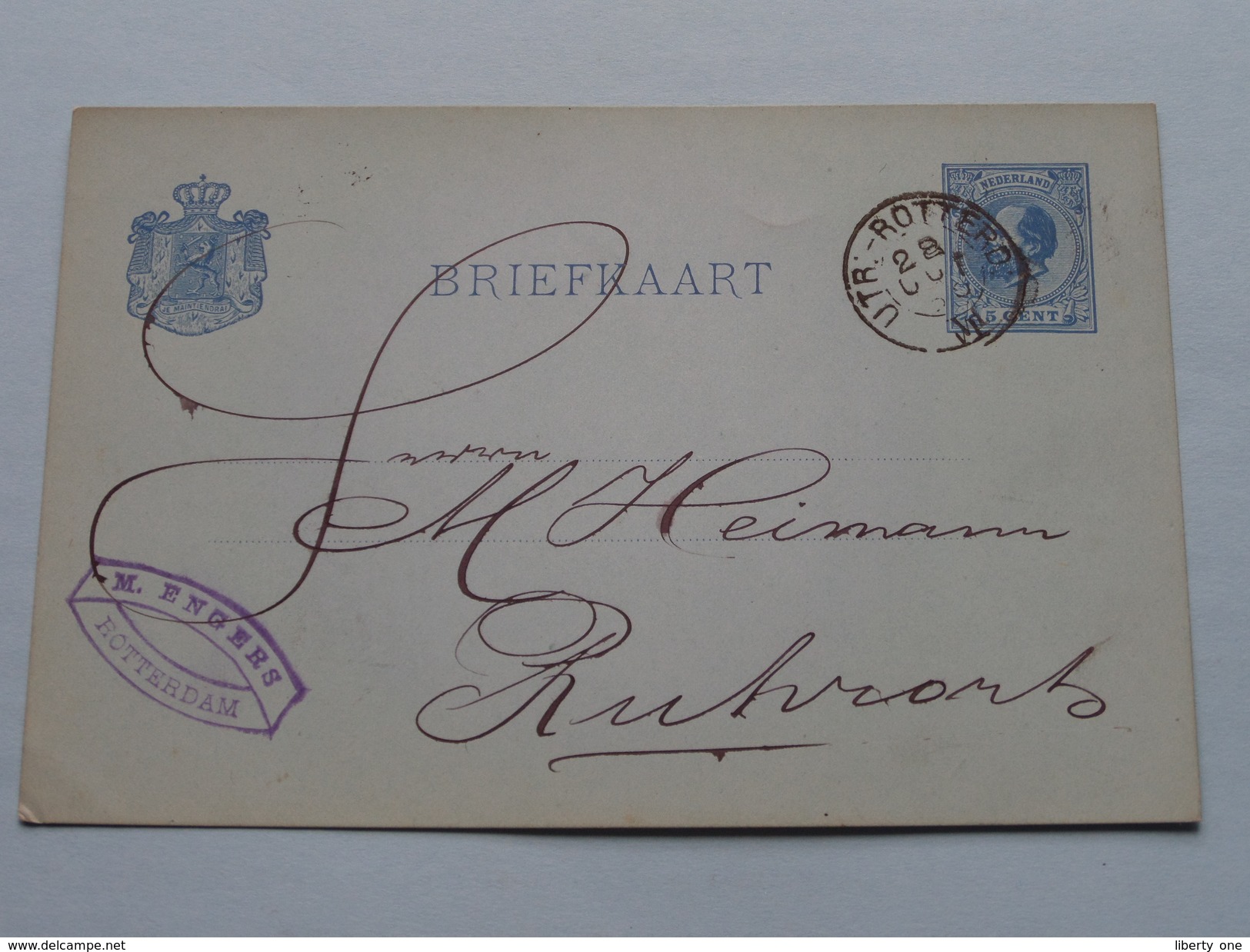 Briefkaart ( M. Engers ) ROTTERDAM - Anno 1905 ( Zie/voir Foto Voor Details ) !! - Postal Stationery