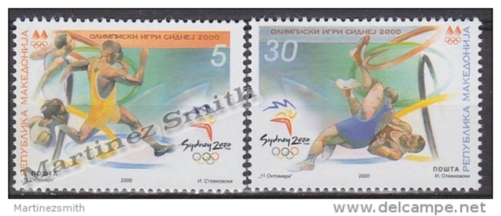 Macedonia 2000 Yvert 196-97, Sydney Summer Olympic Games - MNH - Macédoine Du Nord