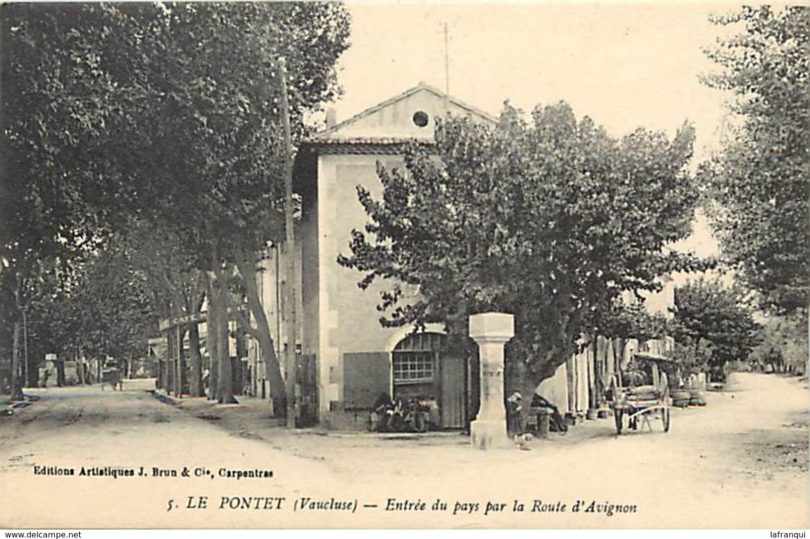 Ref 861-vaucluse - Le Pontet - Entree Du Pays Par La Route D Avignon  / Carte Partiellement Décollée- - Le Pontet