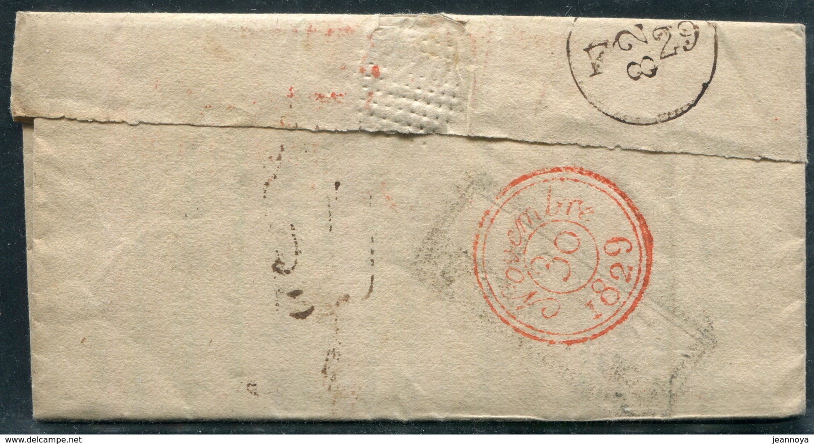 FRANCE - " ANGLETTRE " MARQUE D'ENTRÉE EN FRANCE SUR LETTRE DE LONDRES LE 27/9/1829 - TB - Entry Postmarks