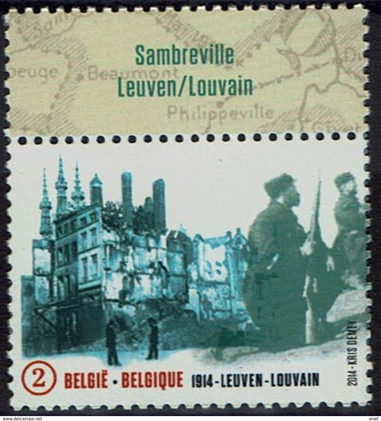 Belgie Belgien Belgium 2014 - Leuven Löwen - MiNr 4507 - 1. Weltkrieg