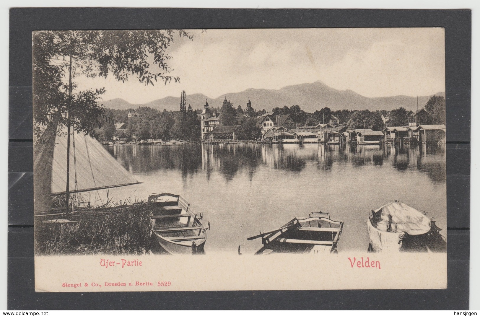 ZAK52 POSTKARTE JAHR 1901 VELDEN Am Wörthersee UFERPARTIE Ungebraucht SIEHE ABBILDUNG - Velden